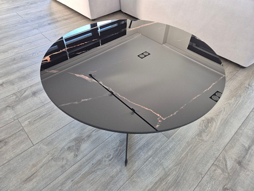 Журнальный столик Роб D-700 голубой мрамор фото покупателя 5