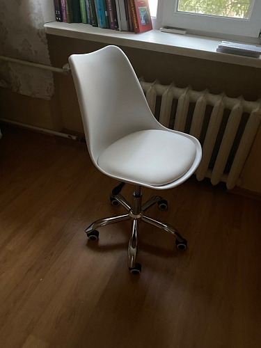Компьютерное кресло Kolin с подушкой clear / white фото покупателя 24