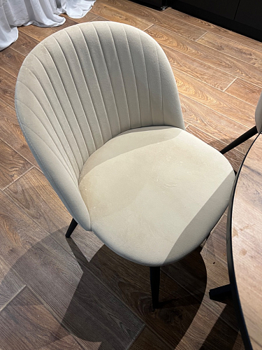 Стул на металлокаркасе Gabi dark beige / black / silver фото покупателя 170