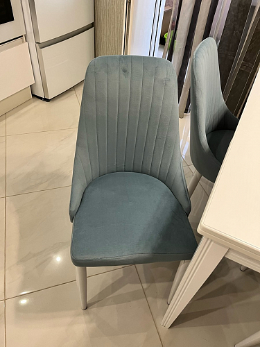 Стул на металлокаркасе Kora light blue / white фото покупателя 227