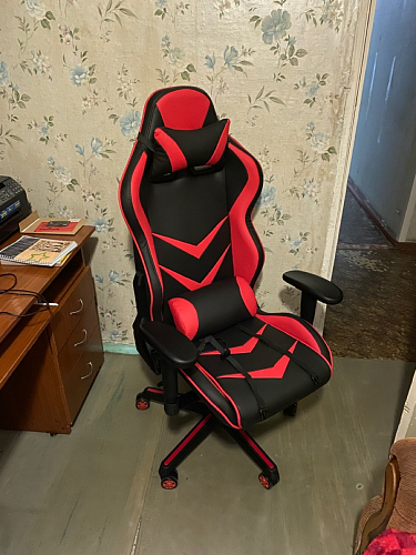 Компьютерное кресло Racer черный / красный / бежевый фото покупателя 110