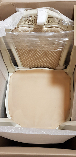 Деревянный стул Клето патина золото / ромб фото покупателя 15