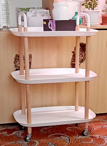 Сервировочный столик Case 56х35х82 white фото покупателя 2