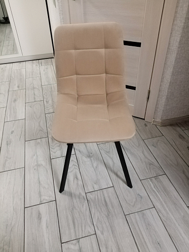 Стул на металлокаркасе Чилли К черный / зеленый фото покупателя 283