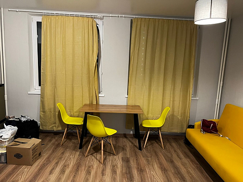 Стол Тринити Лофт 120 32 мм бетон / черный матовый фото покупателя 676