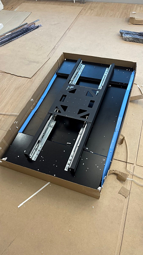 Керамический стол Вилли 140(200)х80 carmen light grey / черный фото покупателя 4