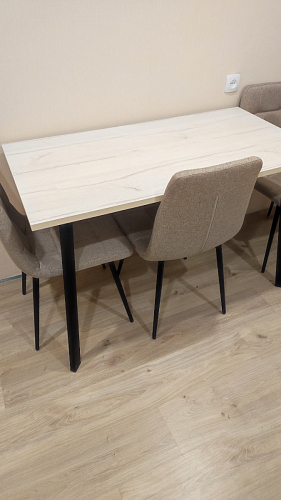 Стол Тринити Лофт 120 25 мм черный матовый / юта фото покупателя 217