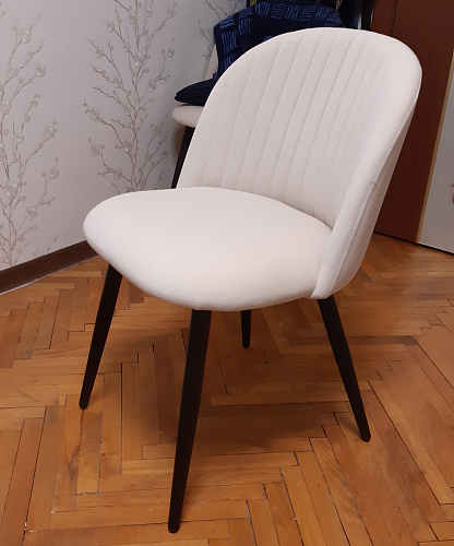 Стул на металлокаркасе Gabi 1 dark gray / black фото покупателя 881