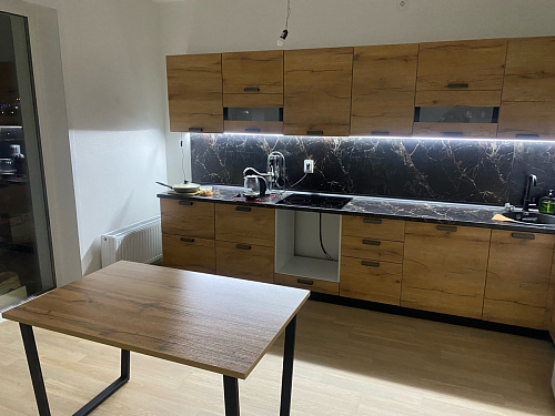 Деревянный стол Лота Лофт 140х80 дуб крафт табачный / черный матовый фото покупателя 596