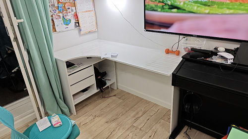 Письменный стол СПм-25 левый дуб сонома фото покупателя 69