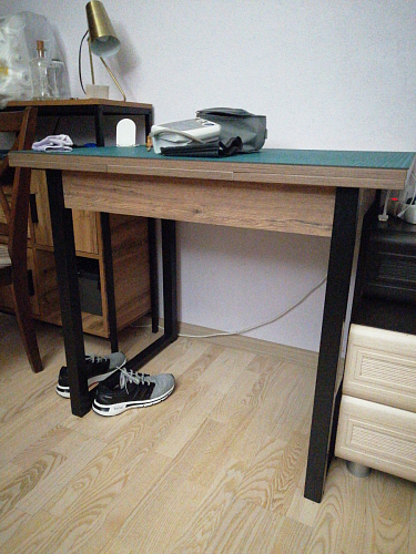 Стол Форли бетон / черный матовый фото покупателя 18