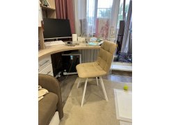 Стул на металлокаркасе Чилли горчичный / белый фото покупателя 592