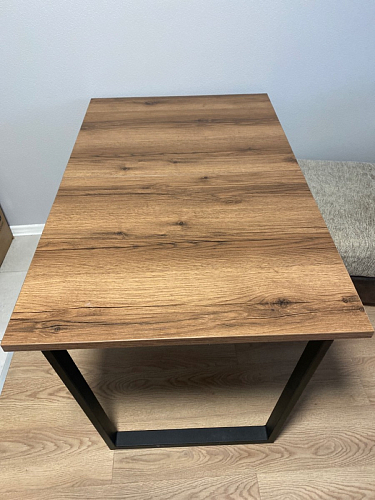 Деревянный стол Лота Лофт 120x75 дуб крафт табачный / черный матовый фото покупателя 307