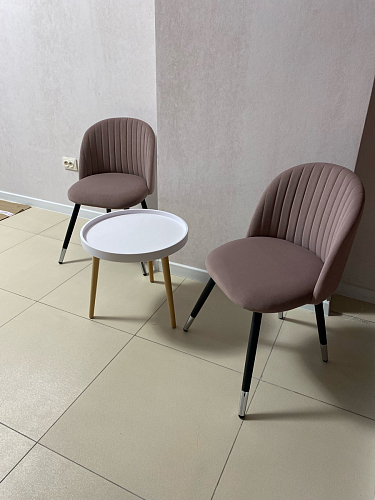 Стул на металлокаркасе Gabi 1 темно-серый / черный фото покупателя 117