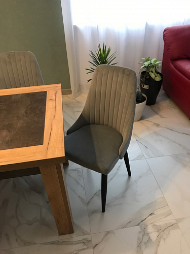 Стул на металлокаркасе Kora light purple / black фото покупателя 130