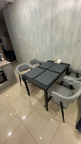 Стул на металлокаркасе Twin brown / black фото покупателя 17