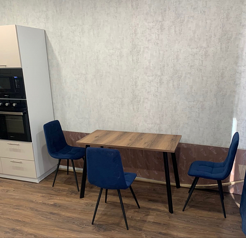 Стол Тринити Лофт 120 32 мм дуб галифакс табако / черный матовый фото покупателя 148