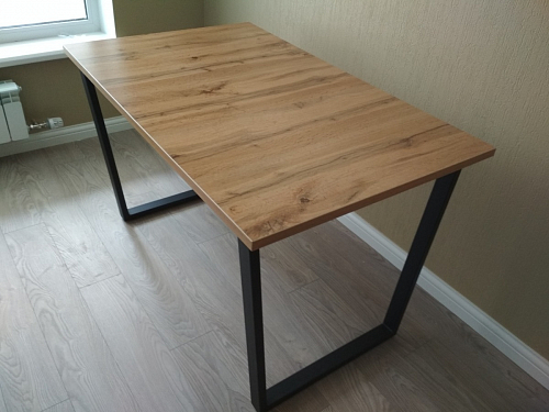 Деревянный стол Лота Лофт 120x75 дуб крафт табачный / черный матовый фото покупателя 685