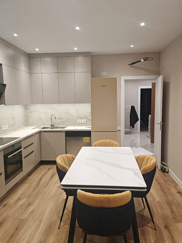 Керамический стол Норман 140 (200) х 80 белый мрамор alpin white / snow white / белый фото покупателя 27