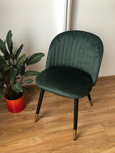 Стул на металлокаркасе Gabi green / black / silver фото покупателя 330