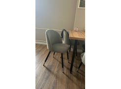 Стул на металлокаркасе Gabi 1 gray / black фото покупателя 160