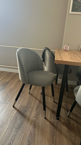 Стул на металлокаркасе Gabi 1 light purple / black фото покупателя 160