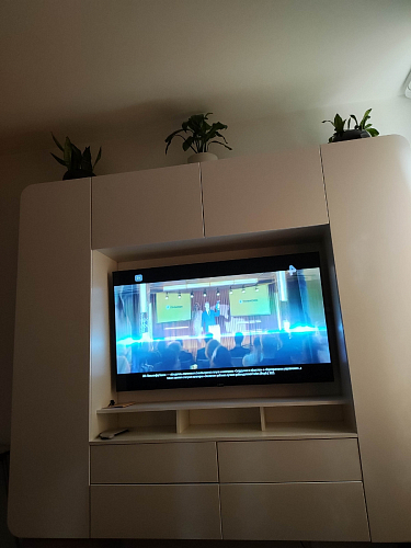 Готовая гостиная Румба белый / белый глянец  - Уцененный экземпляр фото покупателя 61