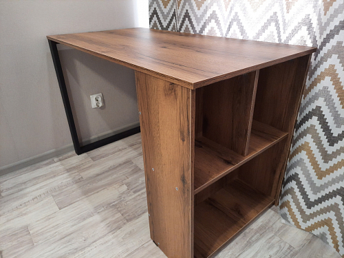 Письменный стол Битти Лофт 116х60х75 креатель / черный матовый фото покупателя 143