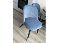 Стул на металлокаркасе Gabi 1 бежевый / черный с серебряными наконечниками фото покупателя 742