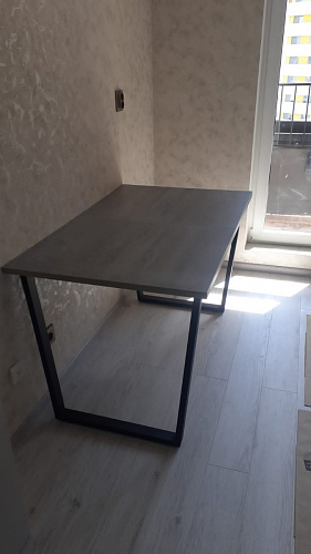 Стол раскладной Лота Лофт 120 25 мм юта / черный матовый фото покупателя 562