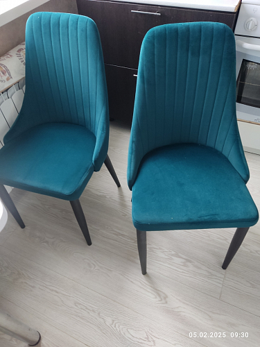 Стул на металлокаркасе Kora dark gray / black фото покупателя 370