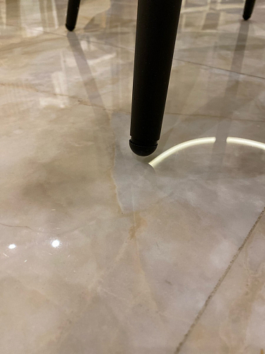 Стул на металлокаркасе Gabi 1 light blue / black / gold фото покупателя 704