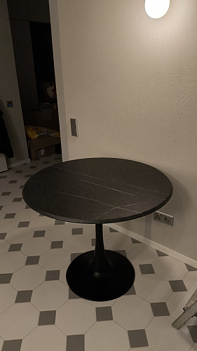 Стол Тулип 90х73 дуб вотан / белый фото покупателя 123