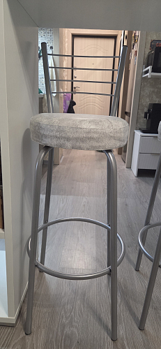 Барный стул Kuroda белый мрамор / светлый мусс фото покупателя 1