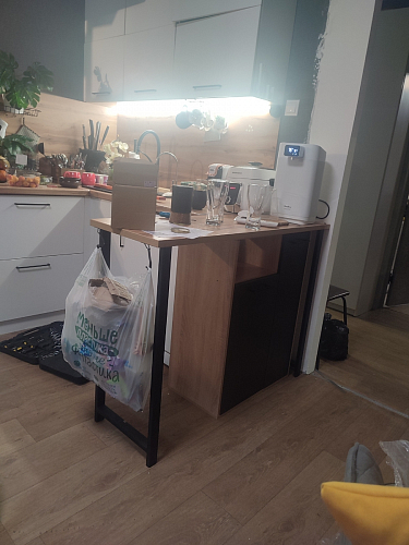 Барная стойка Дилан Лофт 120х60х110 бетон фото покупателя 197