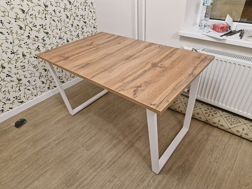 Деревянный стол Лота Лофт 140х80 дуб крафт табачный / черный матовый фото покупателя 569