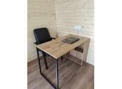 Письменный стол Фред Лофт дуб делано светлый / белый матовый фото покупателя 8