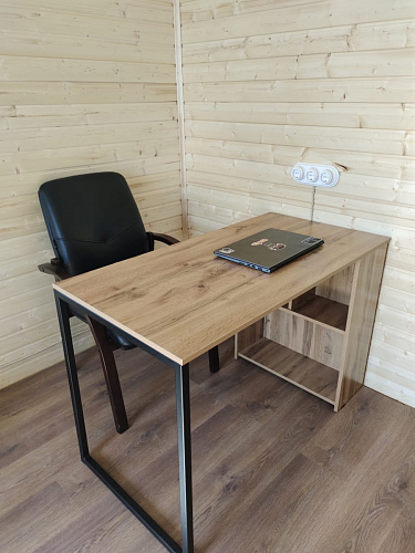 Письменный стол Фред Лофт дуб делано светлый / белый матовый фото покупателя 8