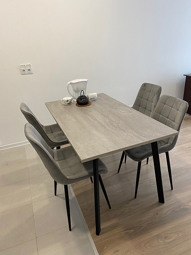 Стол Тринити Лофт 120 32 мм дуб галифакс табако / черный матовый фото покупателя 319