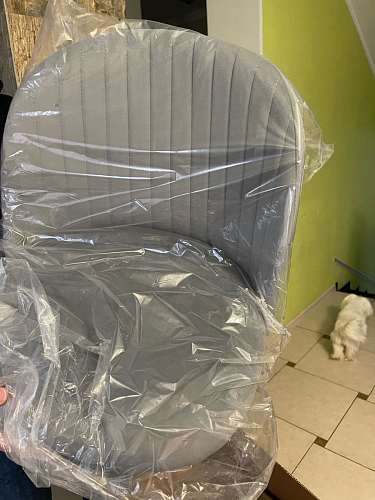 Стул на металлокаркасе Gabi dark beige / black / silver фото покупателя 917