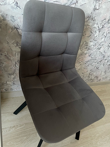 Стул на металлокаркасе Чилли К черный / зеленый фото покупателя 454