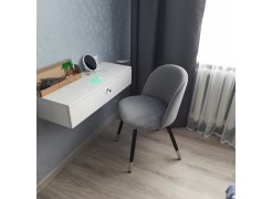 Стул на металлокаркасе Gabi 1 gray / black фото покупателя 682