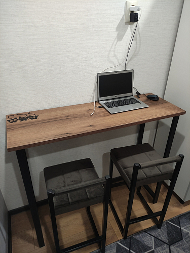 Барная стойка Дилан Лофт 120х50х90 бетон фото покупателя 15