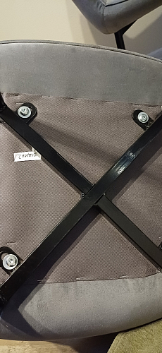 Стул на металлокаркасе Седа К латте / черный фото покупателя 79