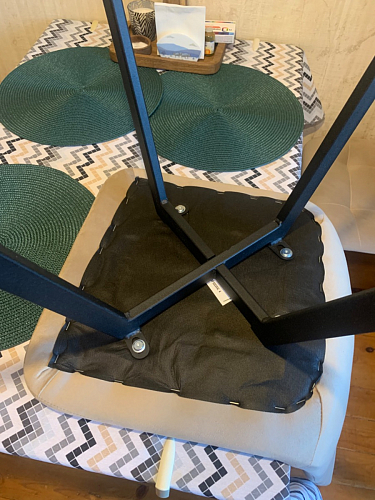 Стул на металлокаркасе Чилли черный / зеленый фото покупателя 1180