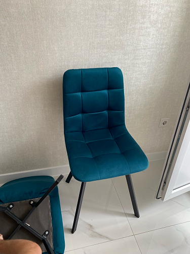 Стул на металлокаркасе Чилли К кирпичный / черный фото покупателя 141