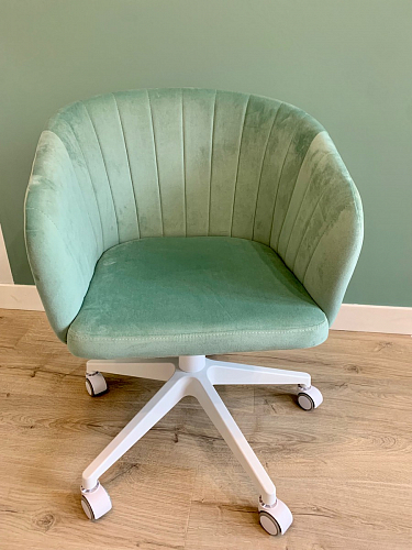 Компьютерное кресло Тибо confetti chocolate / белый фото покупателя 75