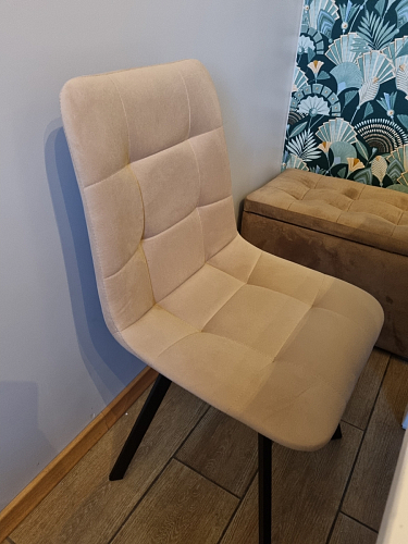 Стул на металлокаркасе Чилли К кирпичный / черный фото покупателя 69