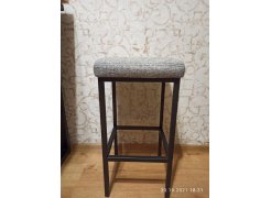 Барный стул Лофт кож.зам. черный / черный матовый фото покупателя 188