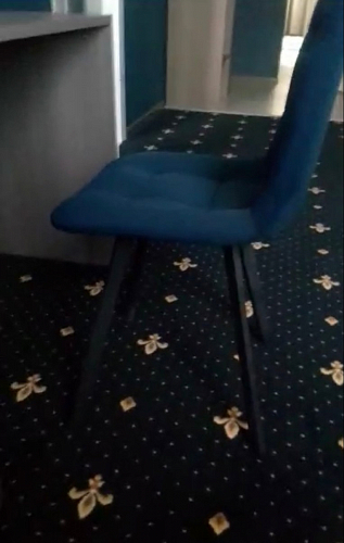 Стул на металлокаркасе Чилли К черный / зеленый фото покупателя 139